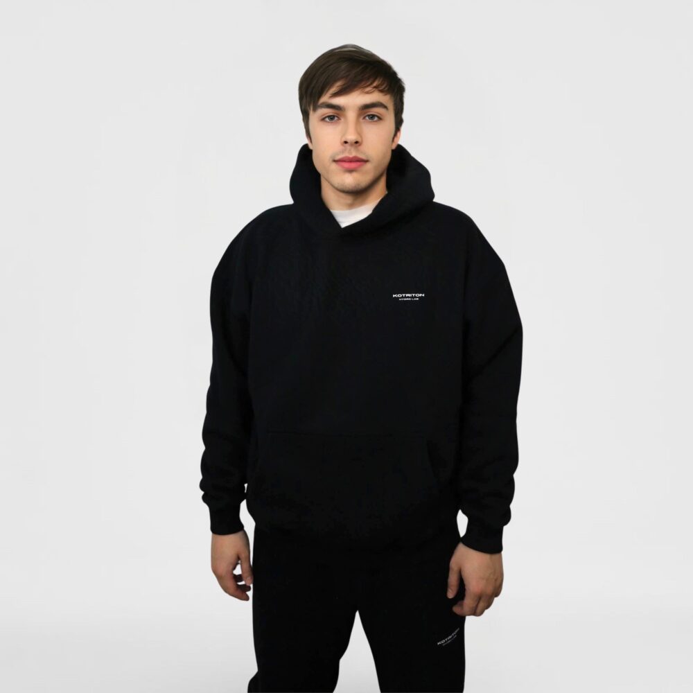 Kotriton Hydro Lab hoodie and sweatpant set — premium water-inspired athletic streetwear for training and recovery.